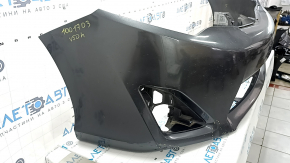 Бампер передний голый Toyota Camry v50 12-14 usa LE XLE, графит, царапины, надломаны крепления, примят