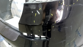 Бампер задній голий BMW X3 F25 11-17 під парктроніки, M Sport, чорний 475, подряпини, надламане кріплення, тріснуте кріплення