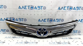Решетка радиатора grill со значком Toyota Camry v50 12-14 hybrid usa LE XLE, песок