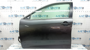 Дверь в сборе передняя левая Toyota Camry v50 12-14 usa графит 1G3, keyless, потерт молдинг, царапина на ручке