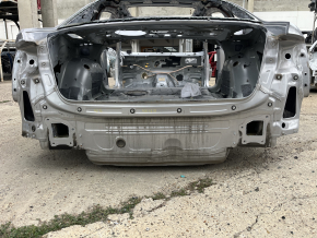 Задняя панель Audi A6 C7 12-18 2 части, на кузове, серебро