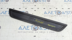 Накладка порога внешняя передняя правая BMW X3 F25 11-17 черная с хром вставкой, M-Sport, царапины на хроме, полез хром