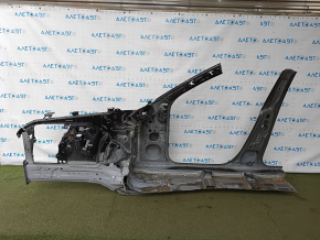 Чверть передня права Mazda CX-90 24-26 відпиляна з центральною стійкою, чорна, тички