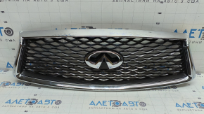 Решетка радиатора grill Infiniti Q50 21-24 с эмблемой