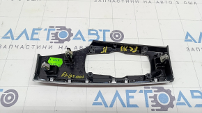 Накладка передньої панелі ліва BMW X3 F25 15-17 чорний глянець з хромом, подряпинами