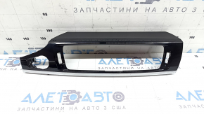 Накладка передньої панелі центральна BMW X3 F25 15-17 чорний глянець з хромом, подряпинами