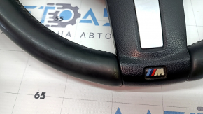Руль в сборе BMW X3 F25 13-17 кожа черная, без подогрева, M Sport, с airbag, с кнопками, с лепестками, потертый, царапины