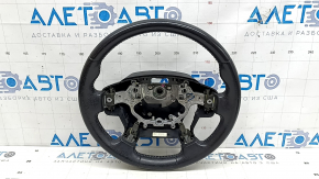 Руль голый Toyota Camry v50 12-14 usa LE, XLE, кожа, черный, царапина