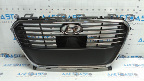 Грати радіатора grill Hyundai Sonata 16-17 Hybrid, під радар