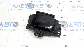 Накладка решетки радиатора grill Audi Q8 19-26 под радар, черный глянец, сколы