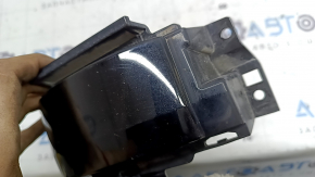 Накладка решетки радиатора grill Audi Q8 19-26 под радар, черный глянец, сколы