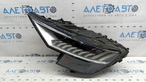 Фара передняя левая в сборе Audi Q8 19-24 LED, Matrix beam, под полировку, царапины