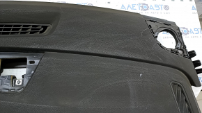 Торпедо передняя панель без AIRBAG Audi Q8 19-25 черная, в копоти, оплавлена
