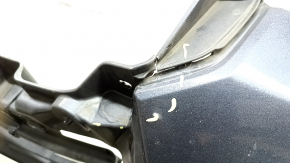 Бампер передній голий Honda Insight 19-22 синій, під парктроніки, надриви, сколи, павутина, затертий, тріснути кріплення, відсутні фрагменти, відсутнє кріплення парктроніка
