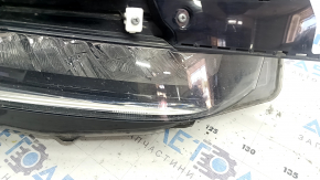 Фара передня права у зборі Honda Insight 19-22 LED, відсутня хром молдинг, під полірування, жовтить LED