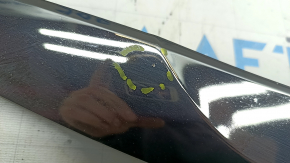 Решітка радіатора grill Hyundai Sonata 11-15 hybrid, з емблемою, подряпини, поліз лак, здувся хром, пісок, зламане кріплення