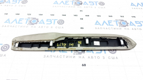 Накладка центральної консолі збоку права верх Honda Insight 19-22 шкіра, сіра, під хімчистку