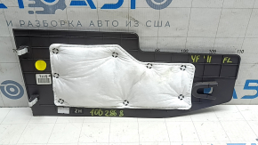 Накладка центральной консоли передняя нижняя левая Hyundai Sonata 11-15 черная, царапины