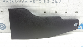 Накладка центральной консоли передняя нижняя правая Hyundai Sonata 11-15 черная, царапины