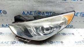 Фара передня ліва Hyundai Sonata 11-15 hybrid галоген, подряпини, що вигоріла