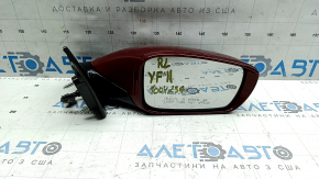 Зеркало боковое правое в сборе Hyundai Sonata 11-15 7 пинов, поворотник, подогрев, красный RER, царапины, слазит лак