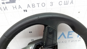 Кермо голе Audi Q8 21-26 шкіра чорна без підігріву, з кнопками і пелюстками, під перешив, оплавлені кнопки, в кіптяві