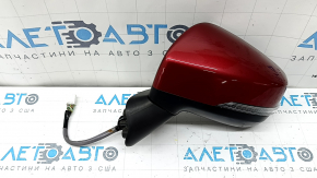 Зеркало боковое левое Subaru Forester 19-24 SK 13 пинов, BSM, подогрев, поворотник, красное, потерто