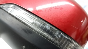 Зеркало боковое левое Subaru Forester 19-24 SK 13 пинов, BSM, подогрев, поворотник, красное, потерто