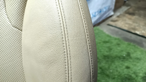 Сиденье водительское Hyundai Sonata 11-15 с airbag, электро, подогрев, кожа бежевая с перфорацией, потрескалась кожа