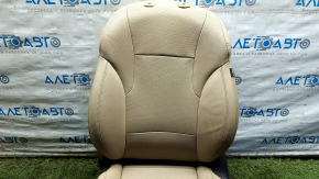 Сиденье водительское Hyundai Sonata 11-15 с airbag, электро, подогрев, кожа бежевая с перфорацией, потрескалась кожа