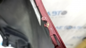 Бампер задній голий Subaru Forester 19-24 SK червоний, притиснутий, тріщини, подряпини, надламані кріплення