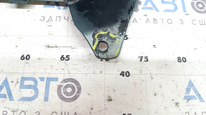 Бампер задній голий Toyota Prius V 15-17 під губу, зелений, подряпини, відколи, тріснути кріплення, тріщини, надрив