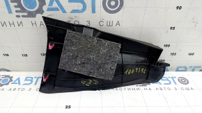 Накладка центральной консоли передняя левая Toyota Prius V 15-17 черная, царапины
