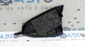 Накладка центральной консоли передняя правая Toyota Prius V 15-17 черная, царапины