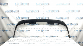 Губа заднего бампера Toyota Prius V 15-17 рест, черная, царапины