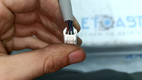 Зеркало боковое левое в сборе Toyota Prius V 15-17 5 пинов, зеленое