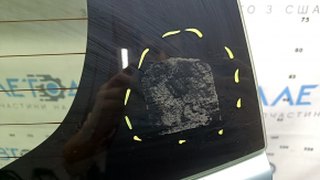 Дверь багажника голая со стеклом Toyota Prius V 12-17 зеленый 781, с трапецией, в клее