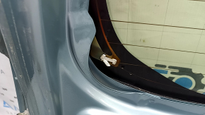 Дверь багажника голая со стеклом Toyota Prius V 12-17 зеленый 781, с трапецией, в клее