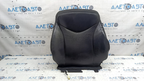 Обшивка спинки водительского сиденья Toyota Prius V 12-17 кожа, черная, с подогревом