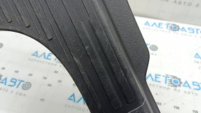 Накладка порога задняя левая Subaru Forester 19-24 SK черная, с заглушкой, царапины
