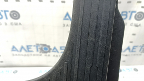 Накладка порога задняя правая Subaru Forester 19-24 SK черная, с заглушкой, царапины