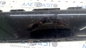 Верхня накладка переднього бампера Nissan Murano z52 19-23 без парктроників, чорний глянець, відколи, подряпини, надламане кріплення