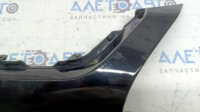 Верхня накладка переднього бампера Nissan Murano z52 19-23 без парктроників, чорний глянець, відколи, подряпини, надламане кріплення