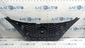 Грати радіатора grill зі значком Nissan Murano z52 19-24 рест, чорний глянець з хром