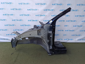 Четверть передняя левая Hyundai Tucson 22-25 1.6T HEV Korea, отпилена, синяя, примят порог