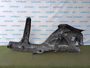 Чверть крило задня права Toyota Prius 50 16-18 під BSM відпиляна з центральною стійкою, чорна, тичка
