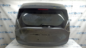 Дверь багажника голая со стеклом Nissan Murano z52 20-24 тонировка, графит KAD, с спойлером, накладками спойлера, стоп-сигналом, трапецией и поводком заднего дворника, царапигы на стекле