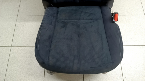 Сидіння пасажирське Nissan Murano z52 19-24 без airbag, механічне, велюр чорний, білий рядок