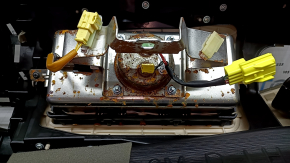 Торпедо передня панель з AIRBAG Nissan Murano z52 19-24 чорна, надламана, подряпини, іржавий пірапатрон