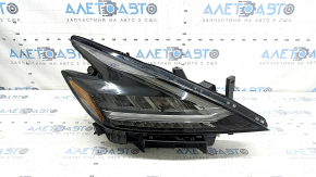 Фара передняя правая в сборе Nissan Murano z52 19-21 рест LED, царапина, сломано крепление, желтит LED